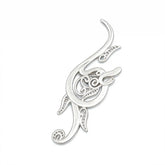 Chinese Silver Filigree Intangible Heritage Dragon Brooch Decorative Accessory - YHS-ICH