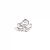 Chinese ICH Silver Filigree Exquisite Butterfly Ring Handmade Traditional Jewelry - YHS-ICH